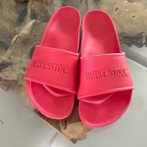 Birkenstock hot pink slides